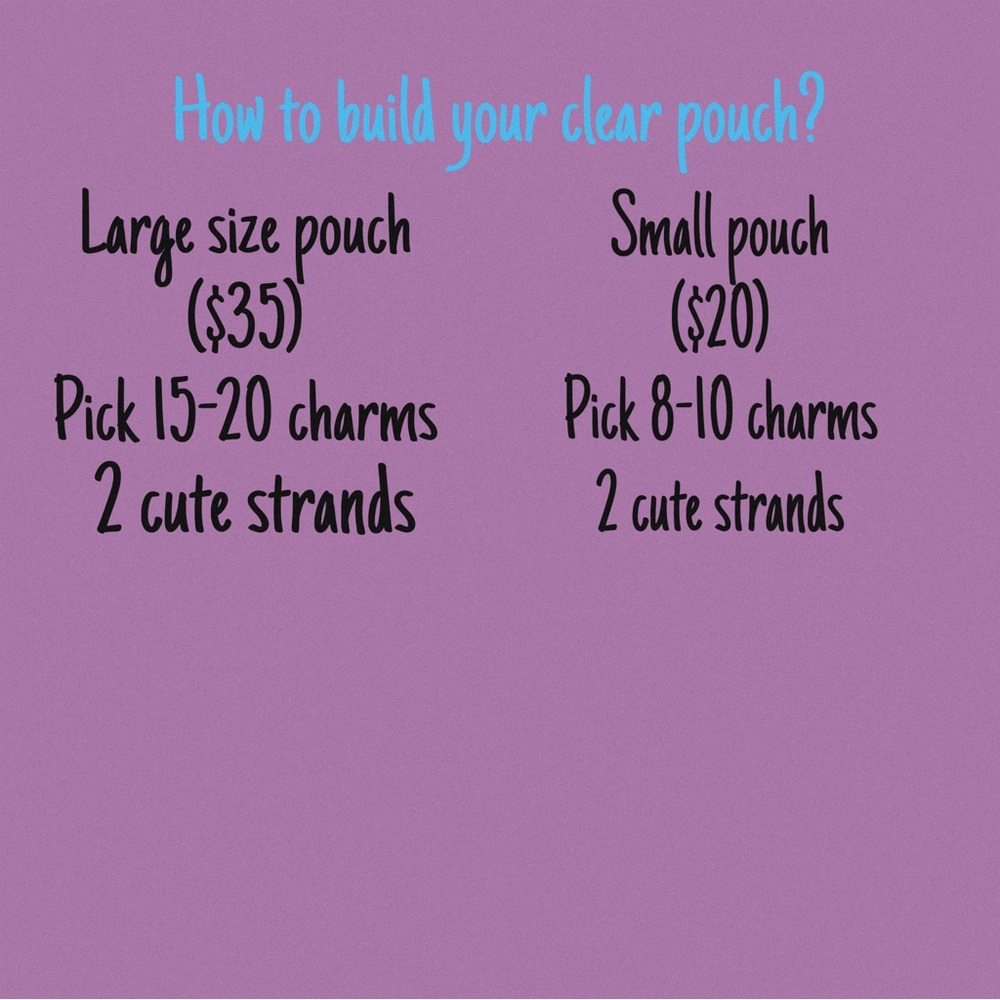 Clear charm pouch - Picture 6 of 6